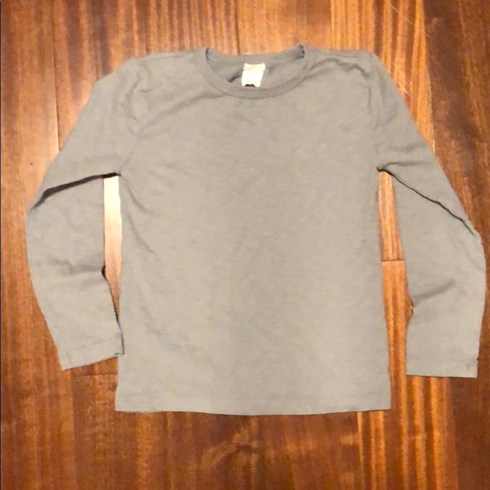 J crew kids dark gray long sleeve crew